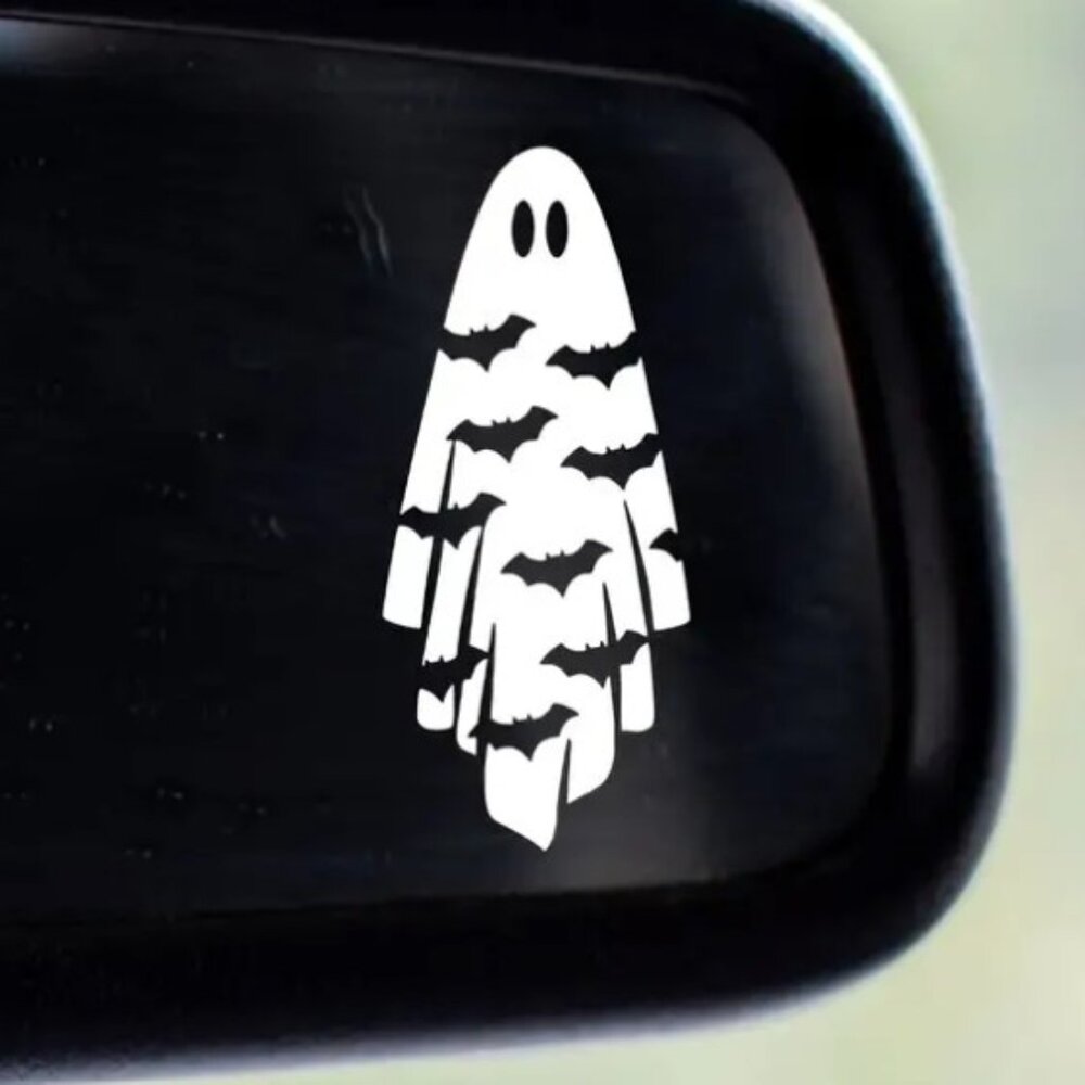 Ghost with Bats decal sticker